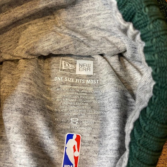 Utah Jazz NBA New Era Green and Blue Lined Beanie Winter Hat NWOT Size OSFM - Picture 5 of 5